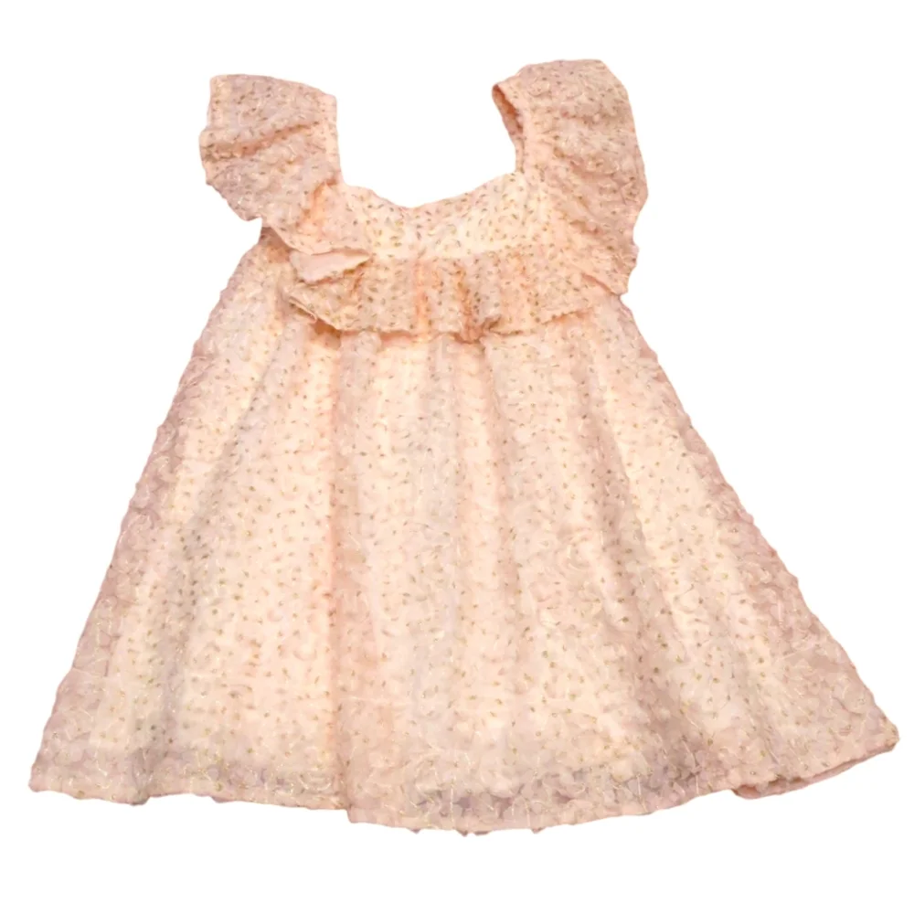 Black Halo Retails $375 Blush pink 3D floral dress - Picture 1 of 6